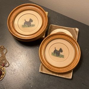 1940’s Petit Point In Round Frames